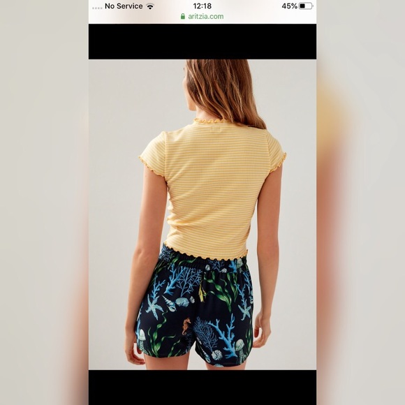 Sunday best crowne top RED AND WHITE STRIPE - Picture 4 of 7